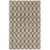 neutral striped checkered rug