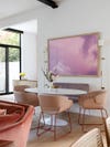 pink dining room chairs