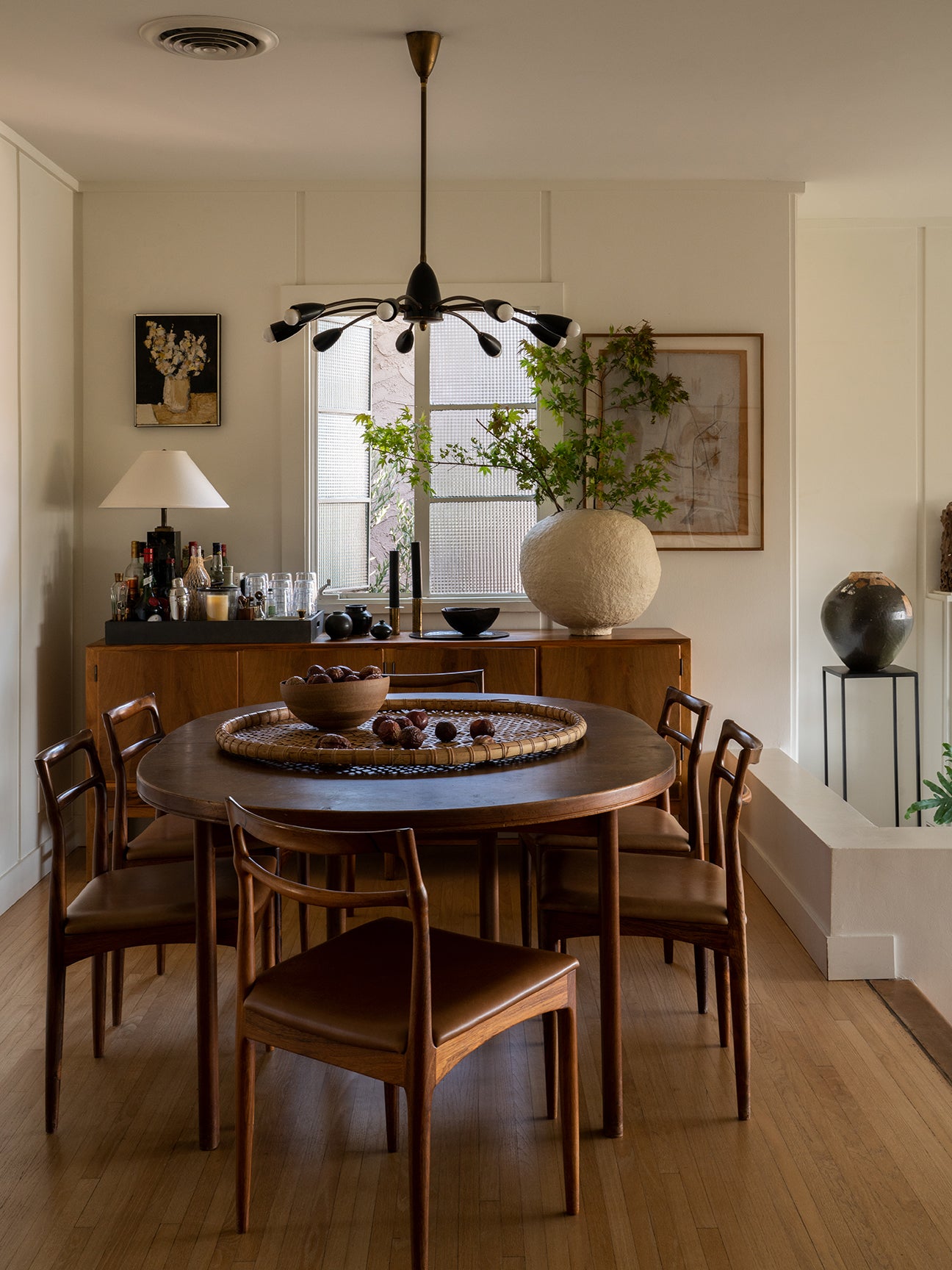 dining room with wood table and chairs