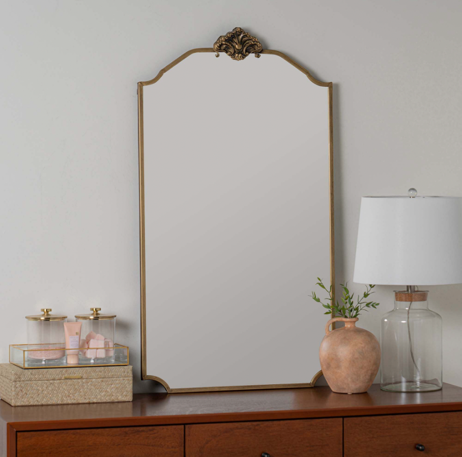 gilded mirror from west elm