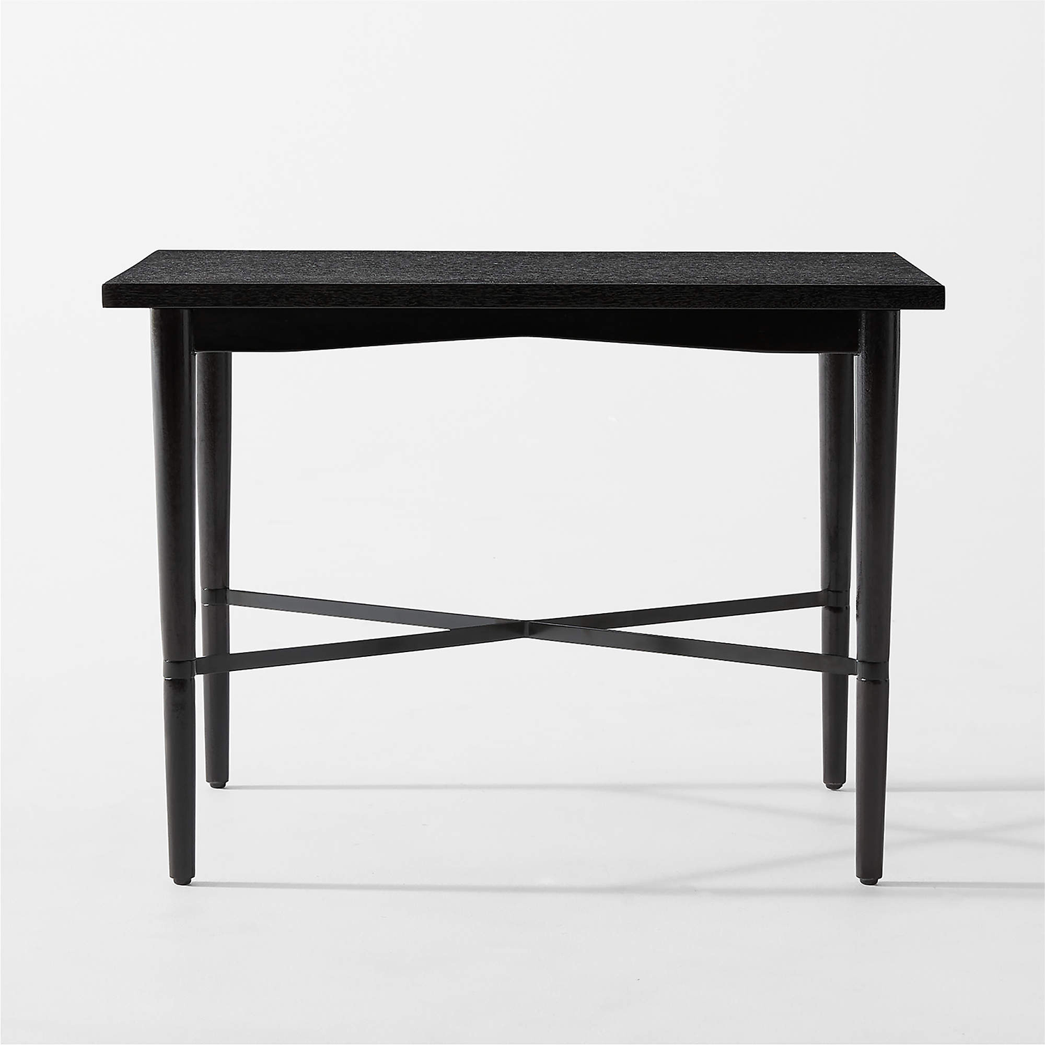 black console table