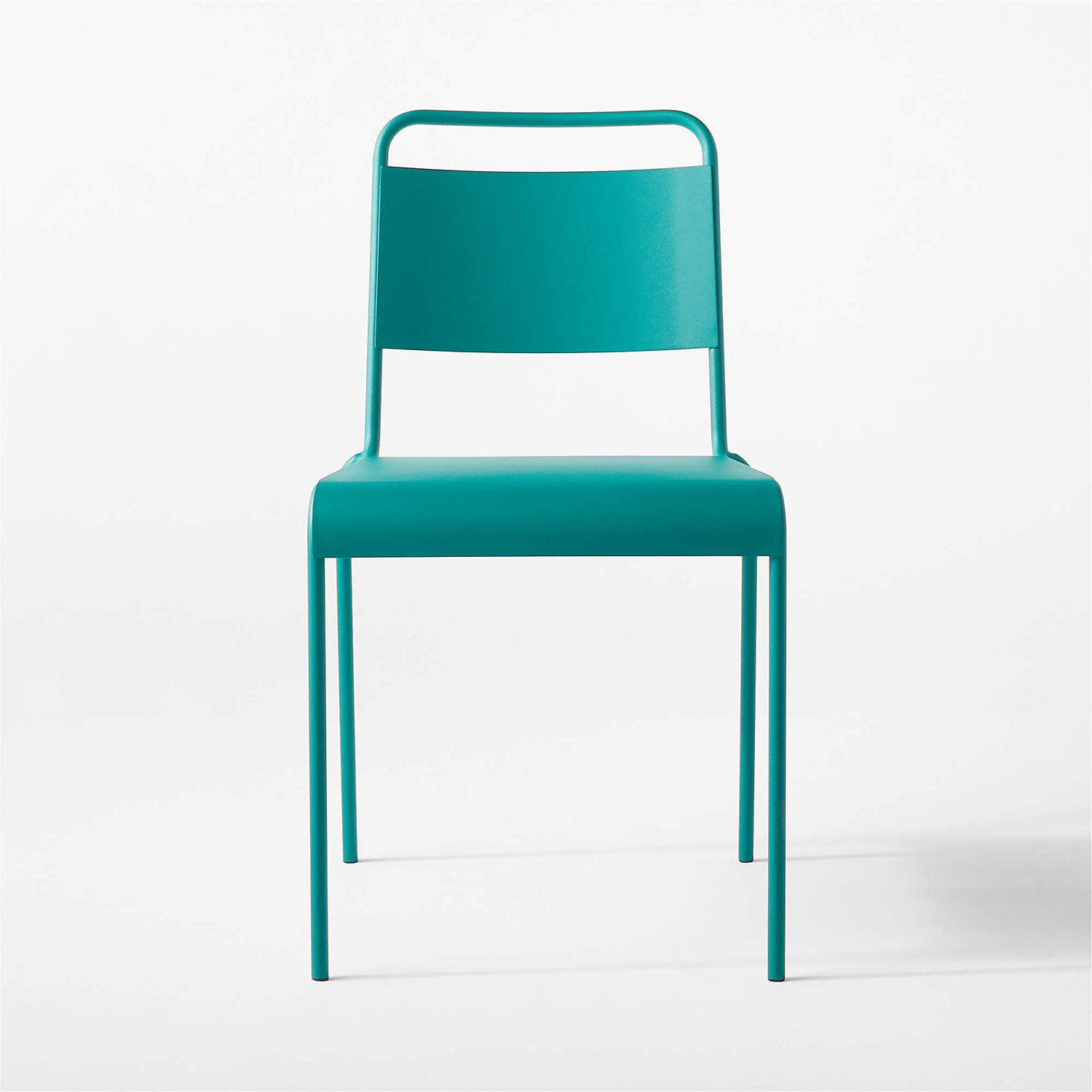 green stackable outdoor chair