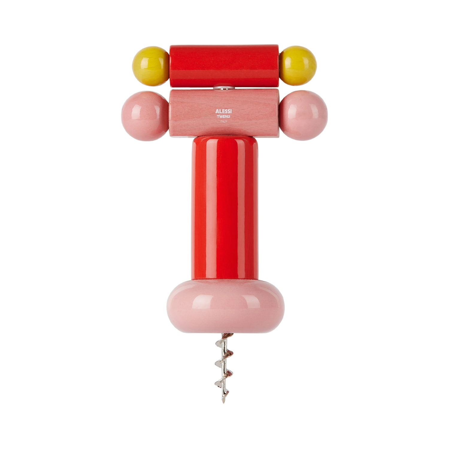 Alessi Corkscrew in red and yellow