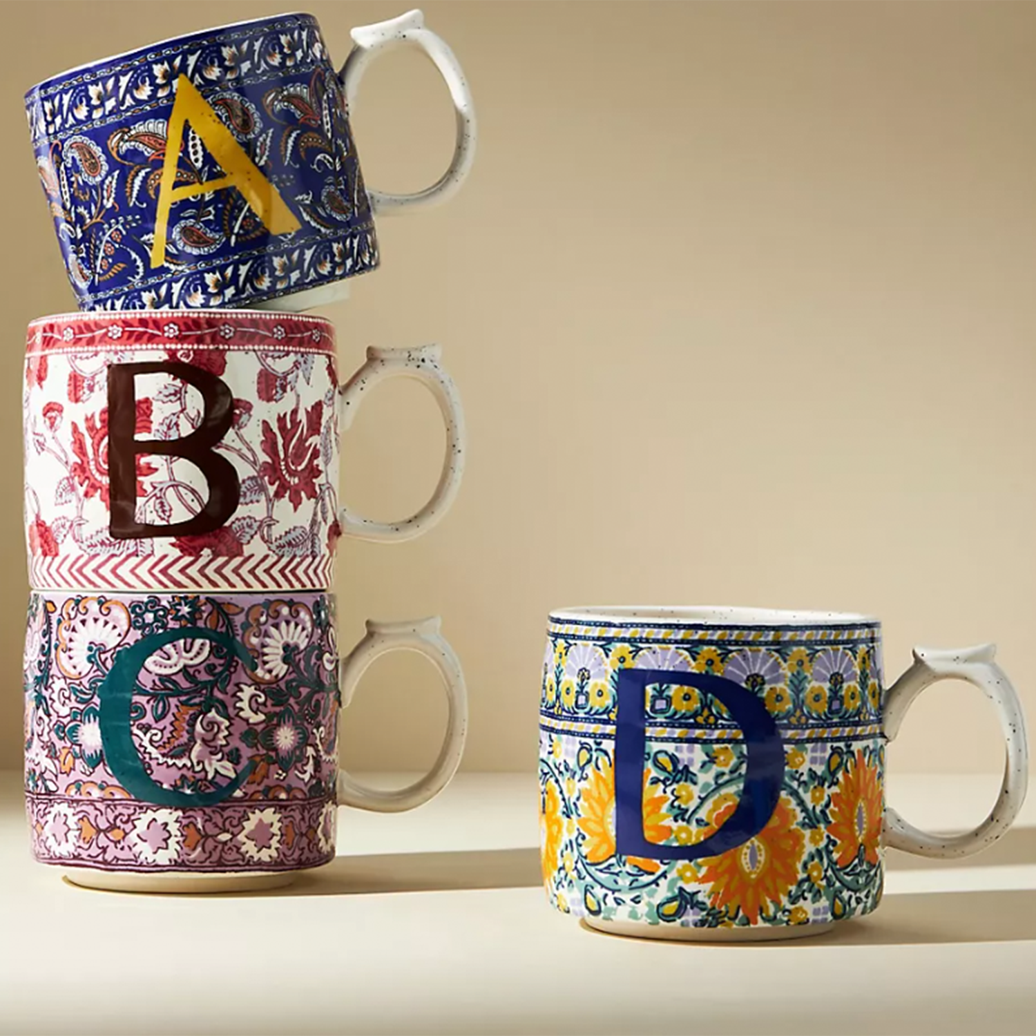 Monogram mugs