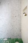 fluted stone shower