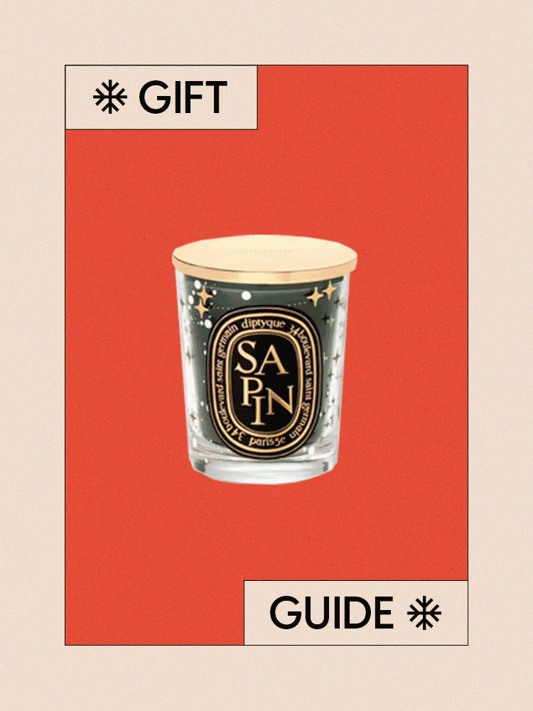 Gift Guide Gif with salt and pepper shakers, Fly by Jean box, and