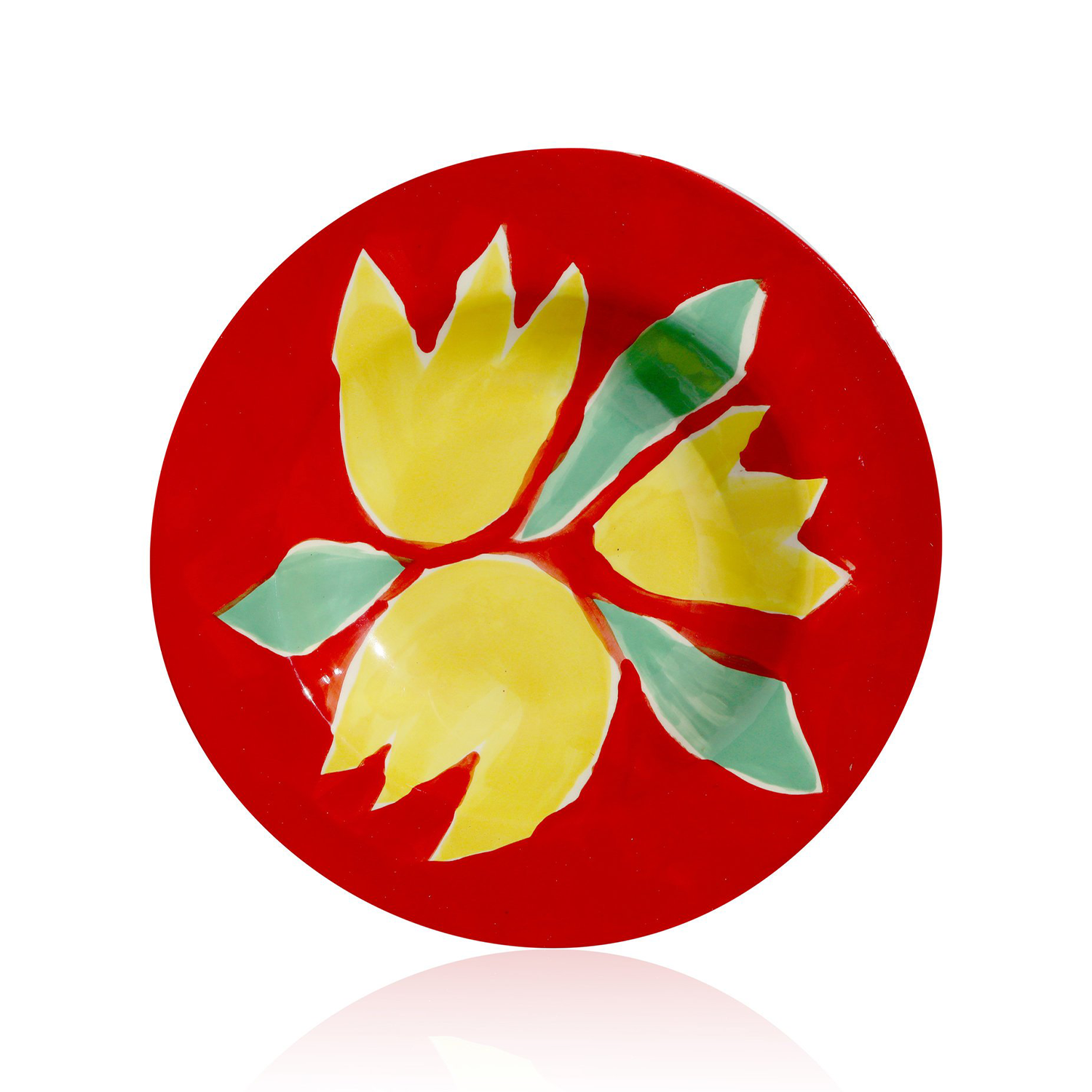 Red Tulip Plate