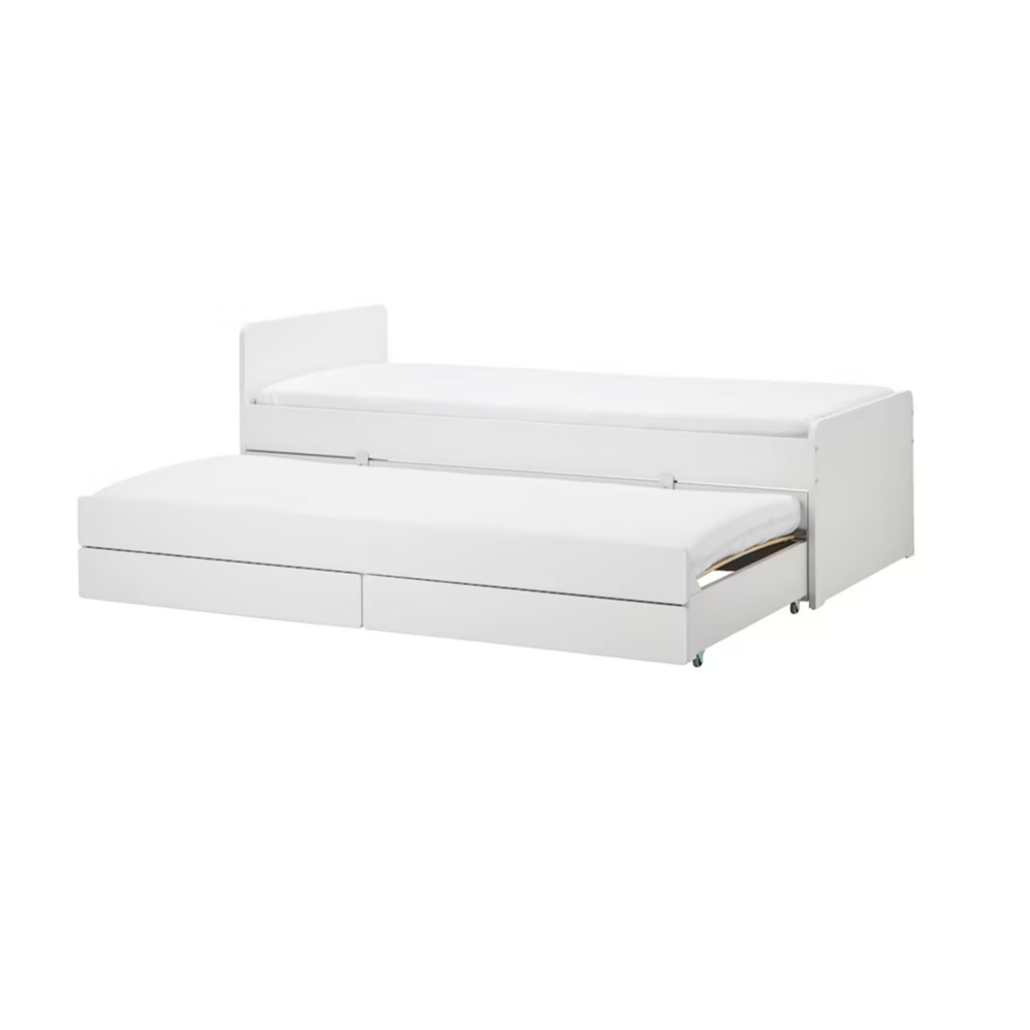 Ikea SLÃKT Bed frame w/pull-out bed + storage
