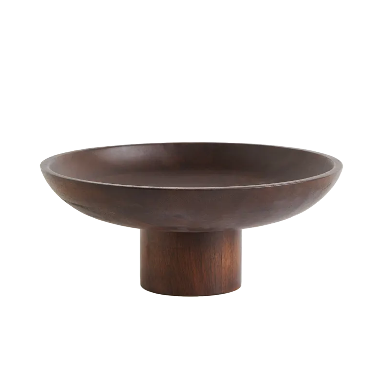 hm home wood pedestal bowl