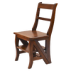 Plow & Hearth Wood Step Ladder Chair