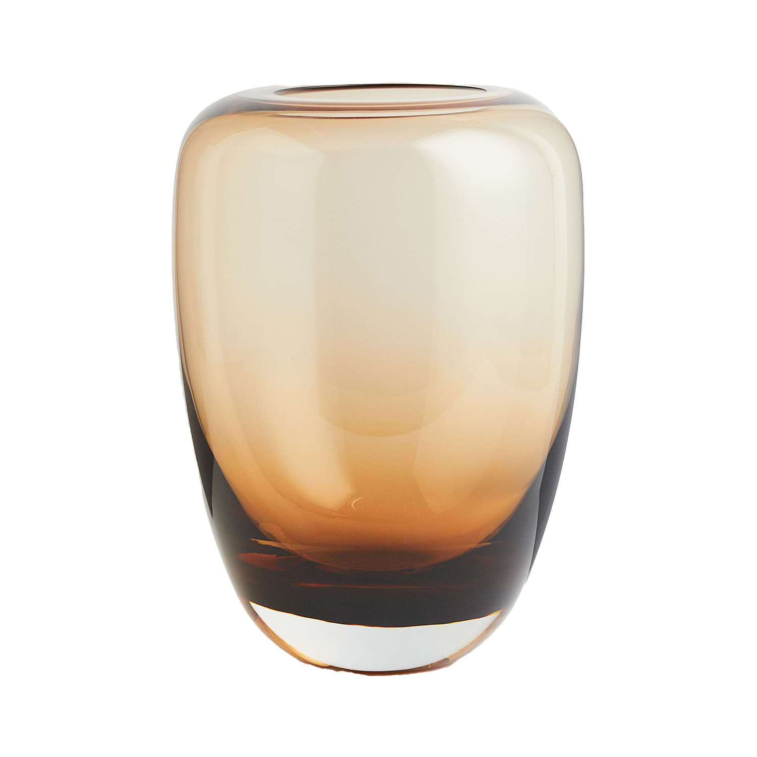 H&M Home Large Glass Vase in Amber.