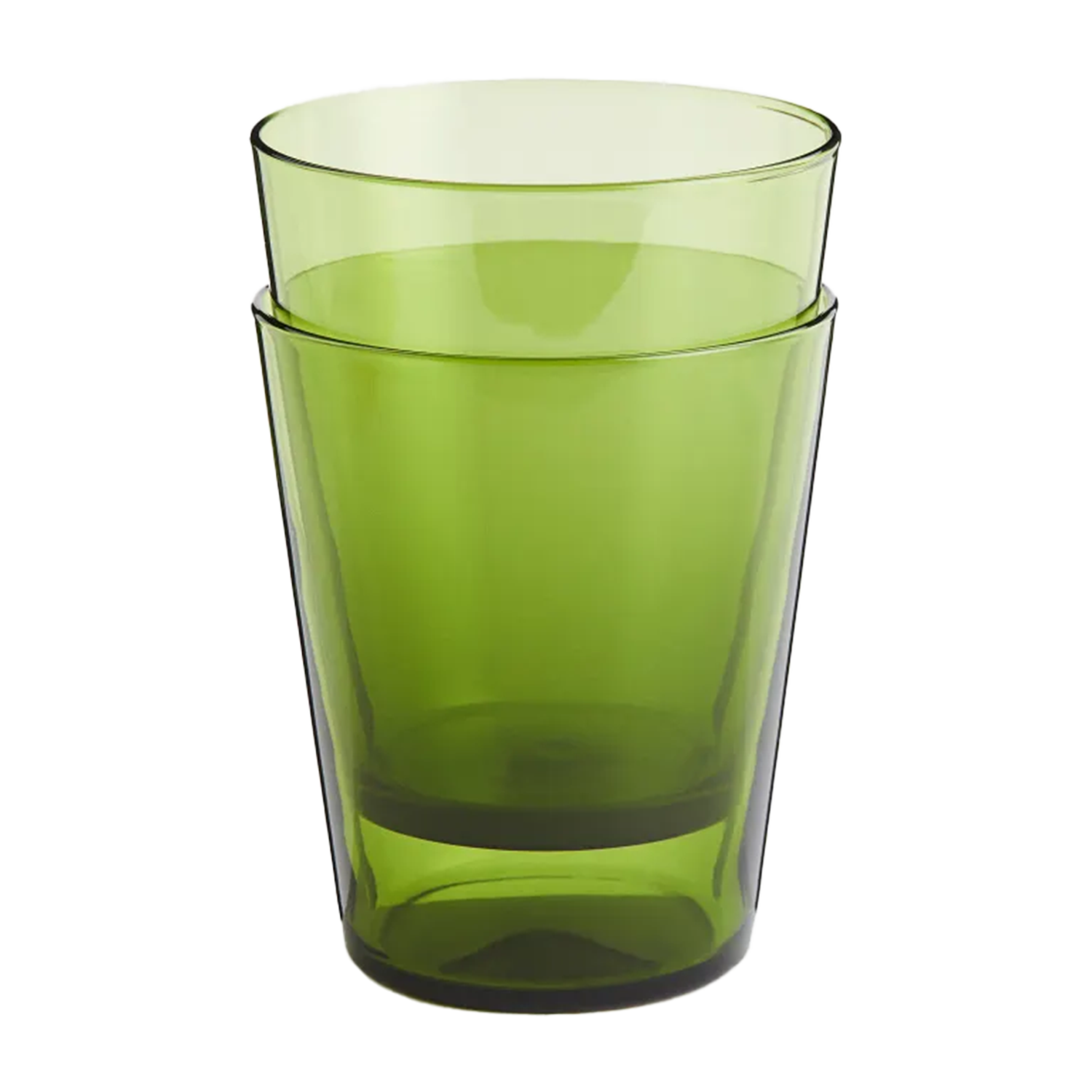 H&M Home 2-pack stackable drinking glasses.