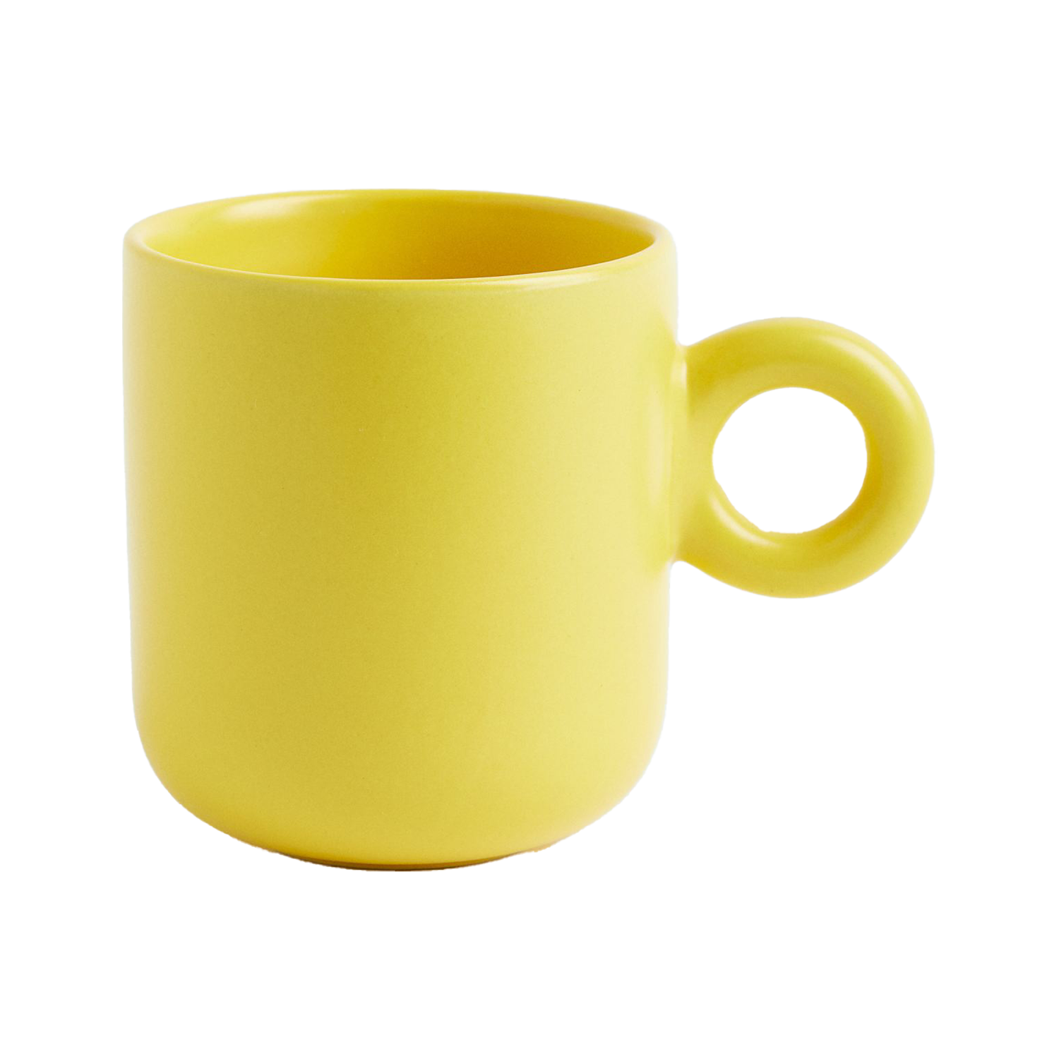 H&M Stoneware Mug in Yellow.