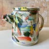 hand-painted tea pot by honey lain