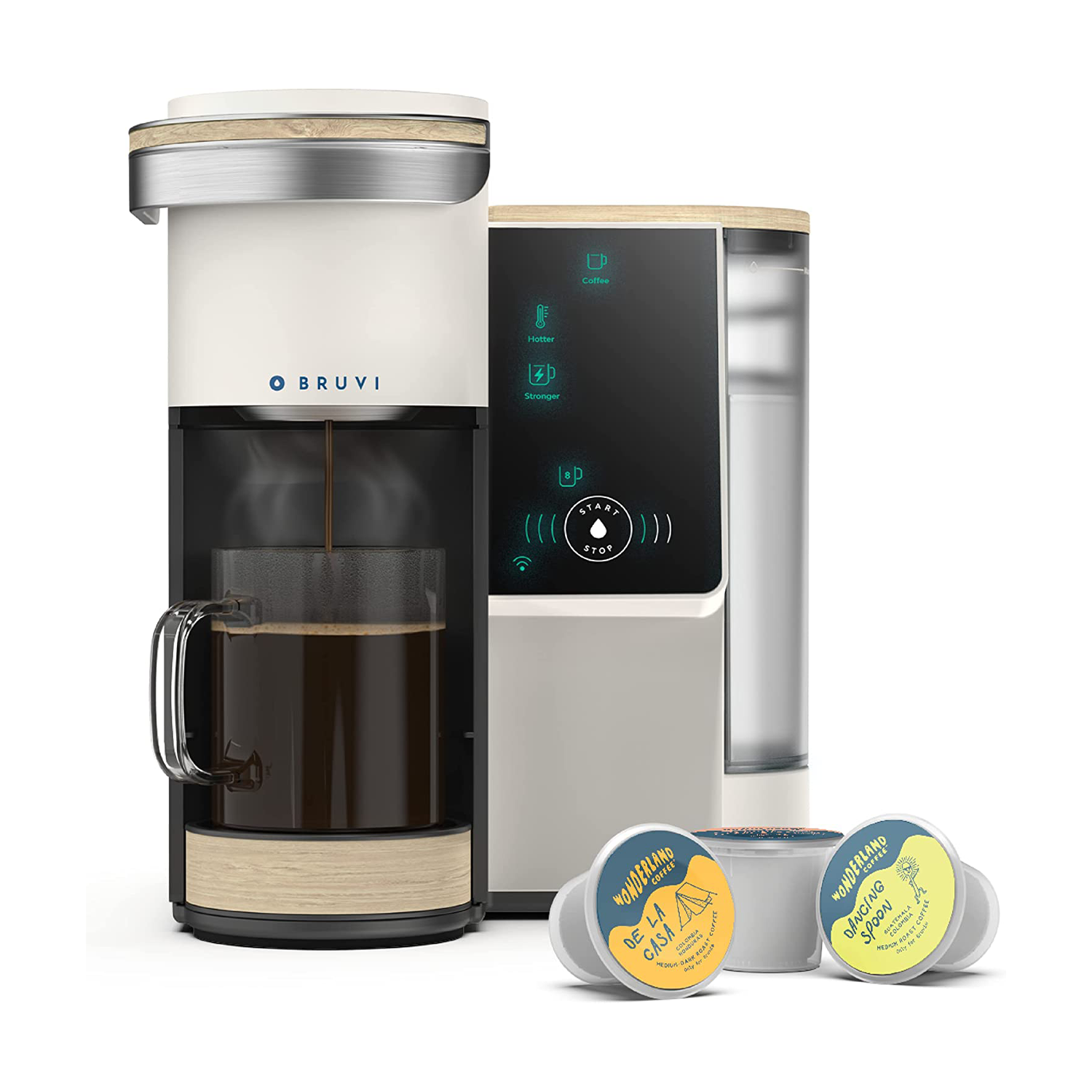 bruvi coffee machine with single-brew pods