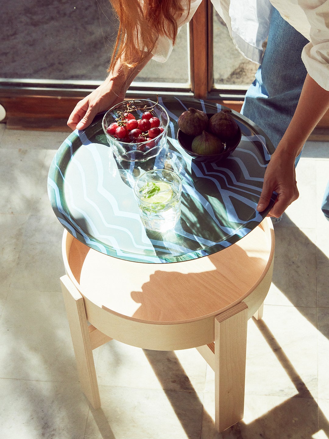 Tray and side table