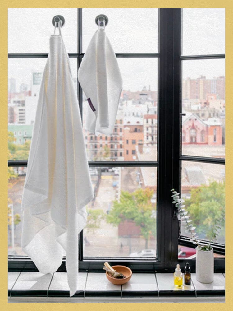Hanging Towels from Windows