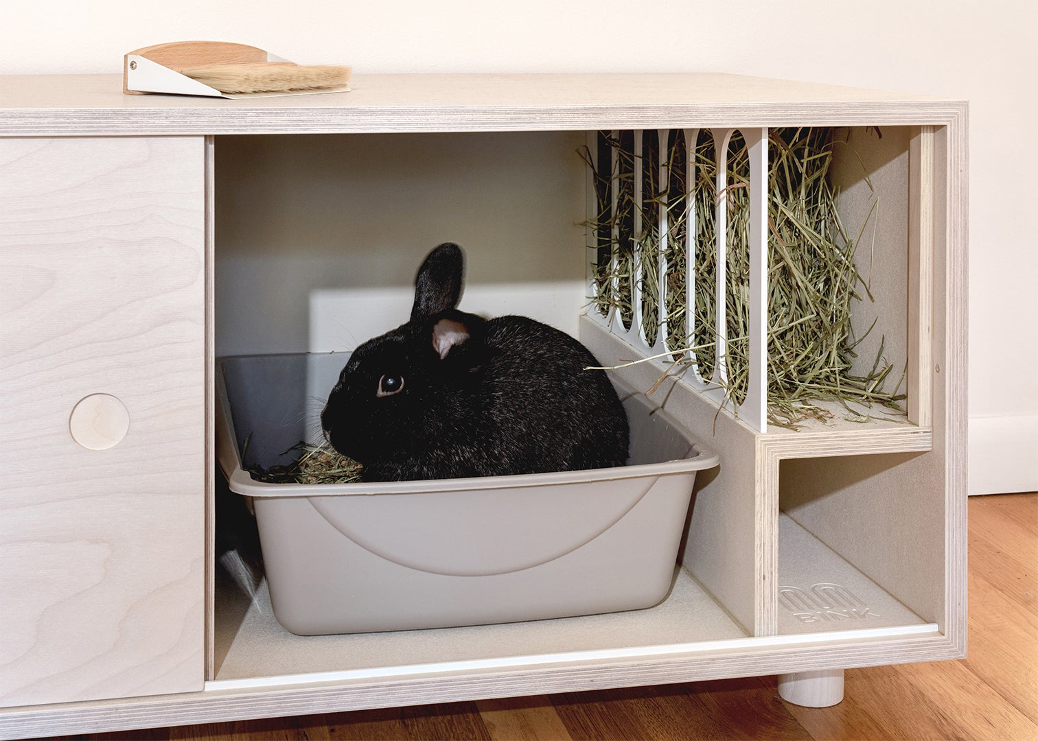 These Stylish Benches for Bunnies Solve Two Very Important Pet-Parent Problems