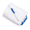 blue hand towel