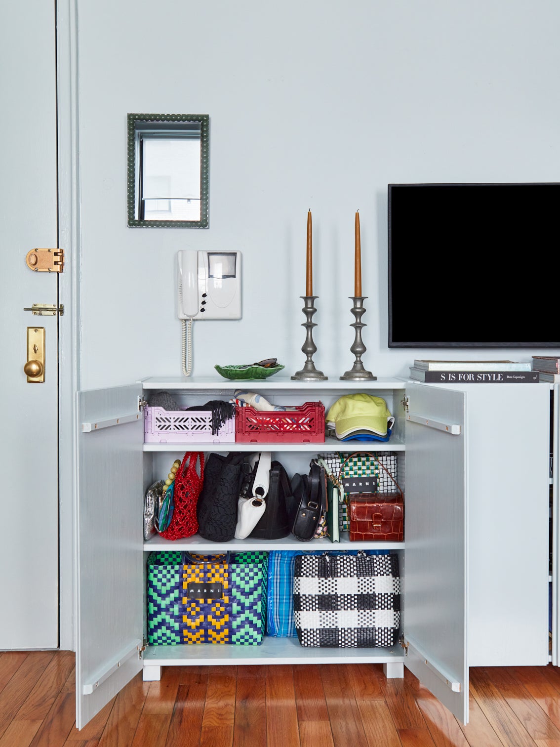 These IKEA Cabinets Hold Everything the Tiny Closet in My Studio Apartment Can’t