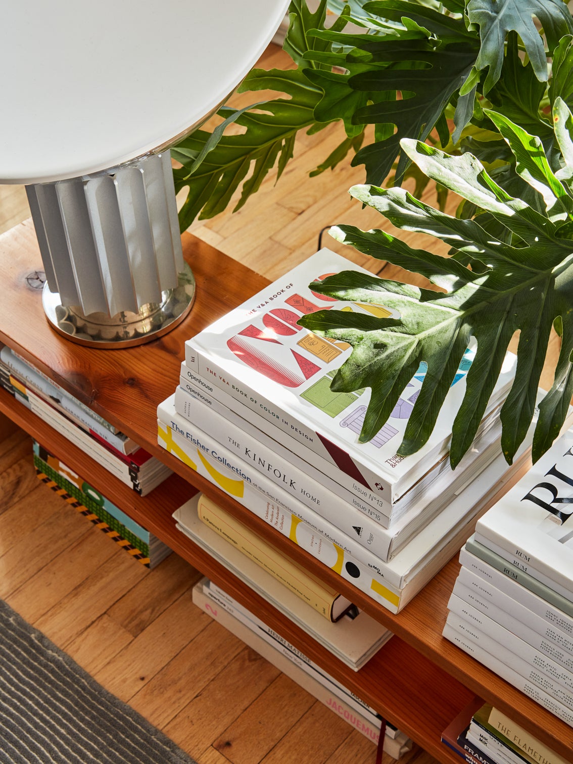 books on coffee table