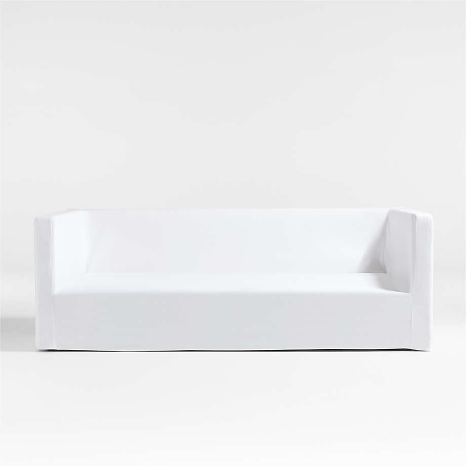 White slipcovered daybed frame from Crate&Barrel