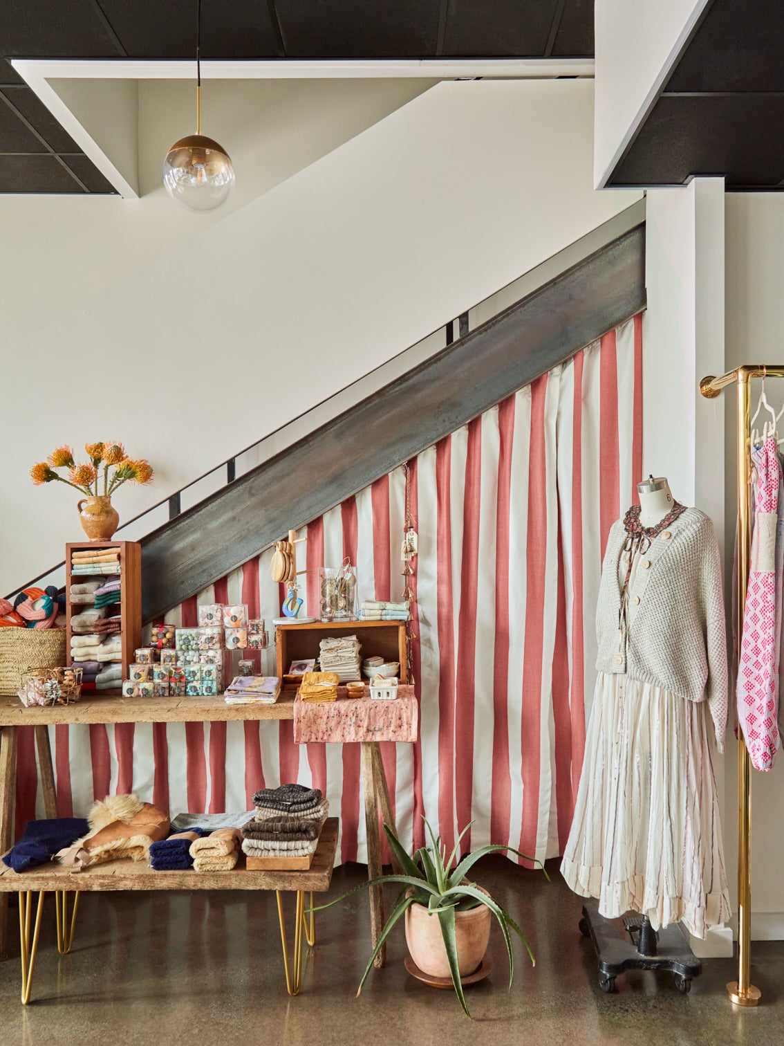 Sacrificing Square Footage for a Pink Onyx Island Paid Off in This New Jersey Shop