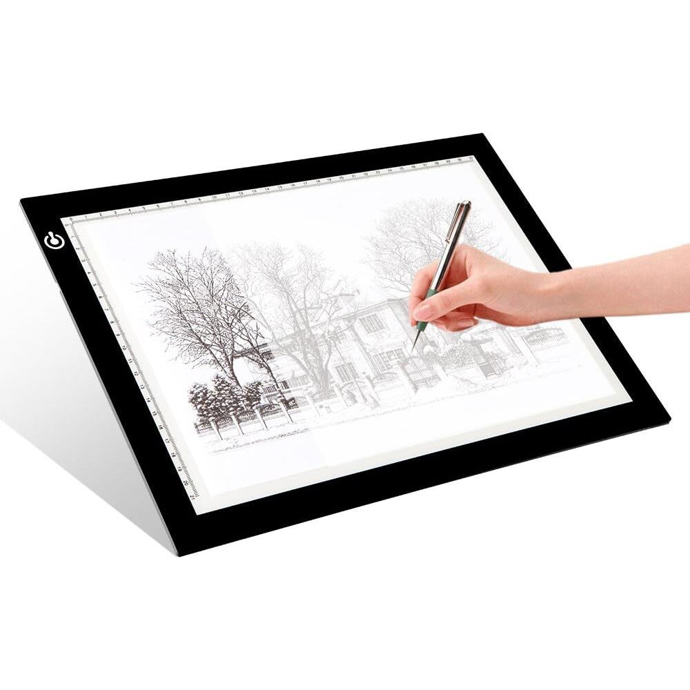 LED tracing pad with black frame