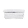 2-piece Camino Sectional Sofa in cotton white