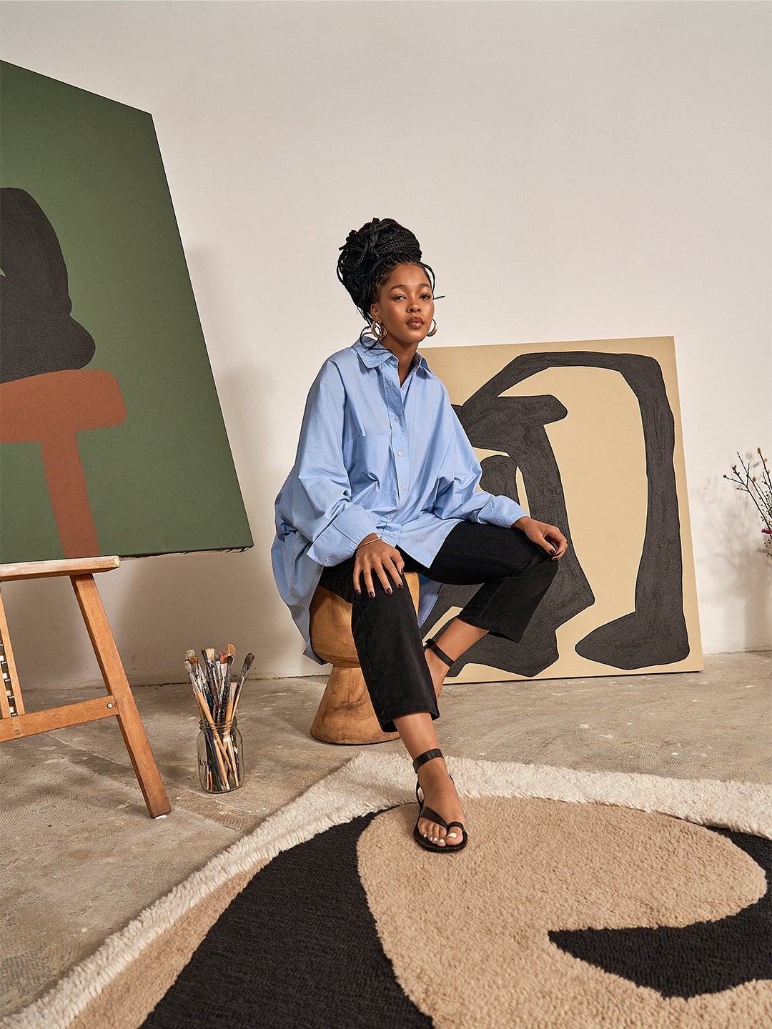 Forget The Walls—This H&M Home Collab is Putting Art On Area Rugs