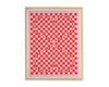 heart checkered print