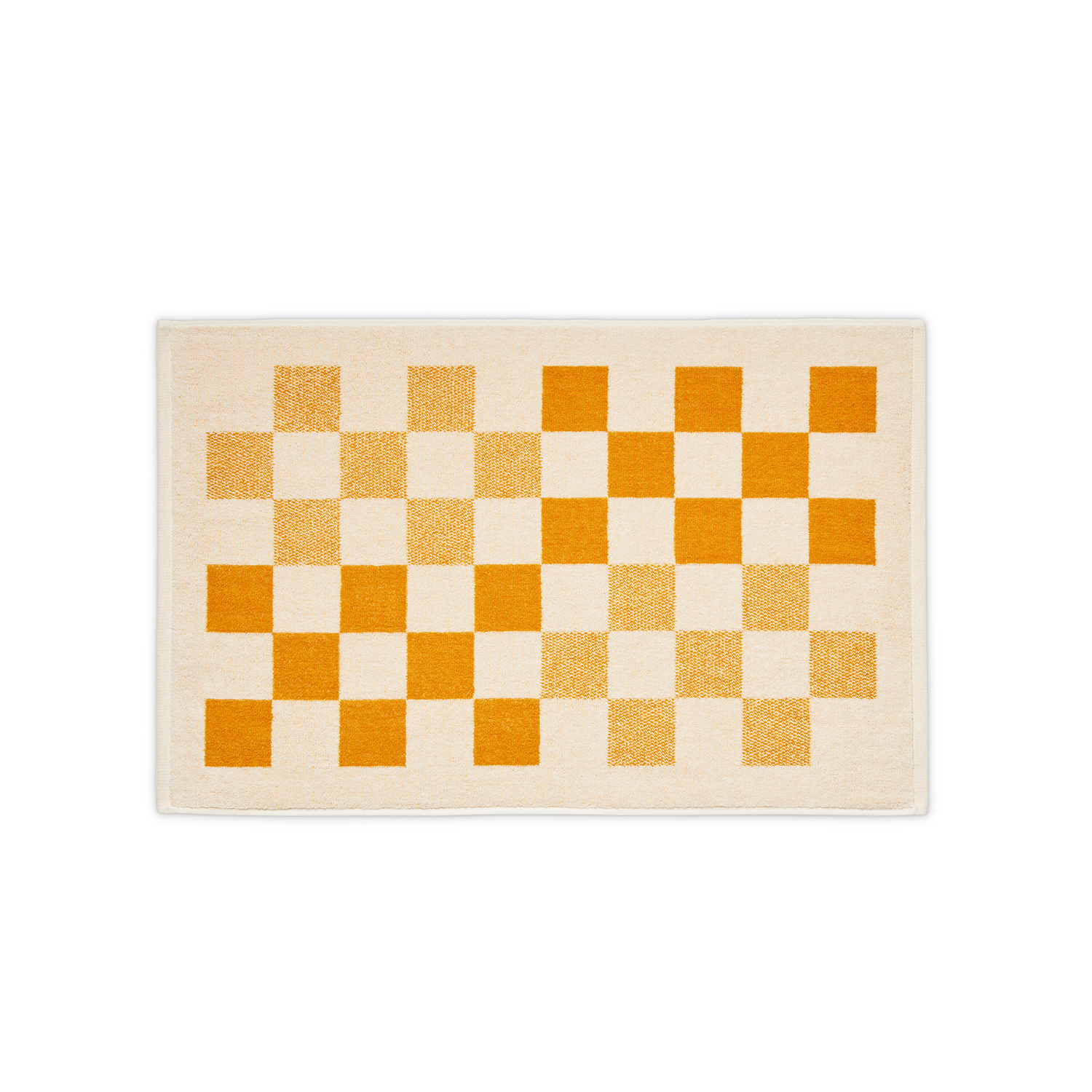 Mango Pop checkered bath sheet by Brooklinen