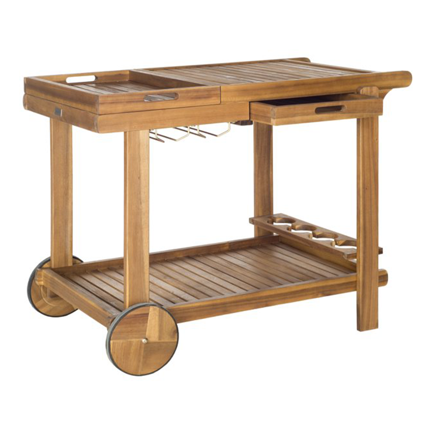 Safavieh Orland Indoor/Outdoor Contemporary Wood Tea Trolley