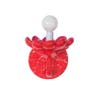 red flower-shaped sconce