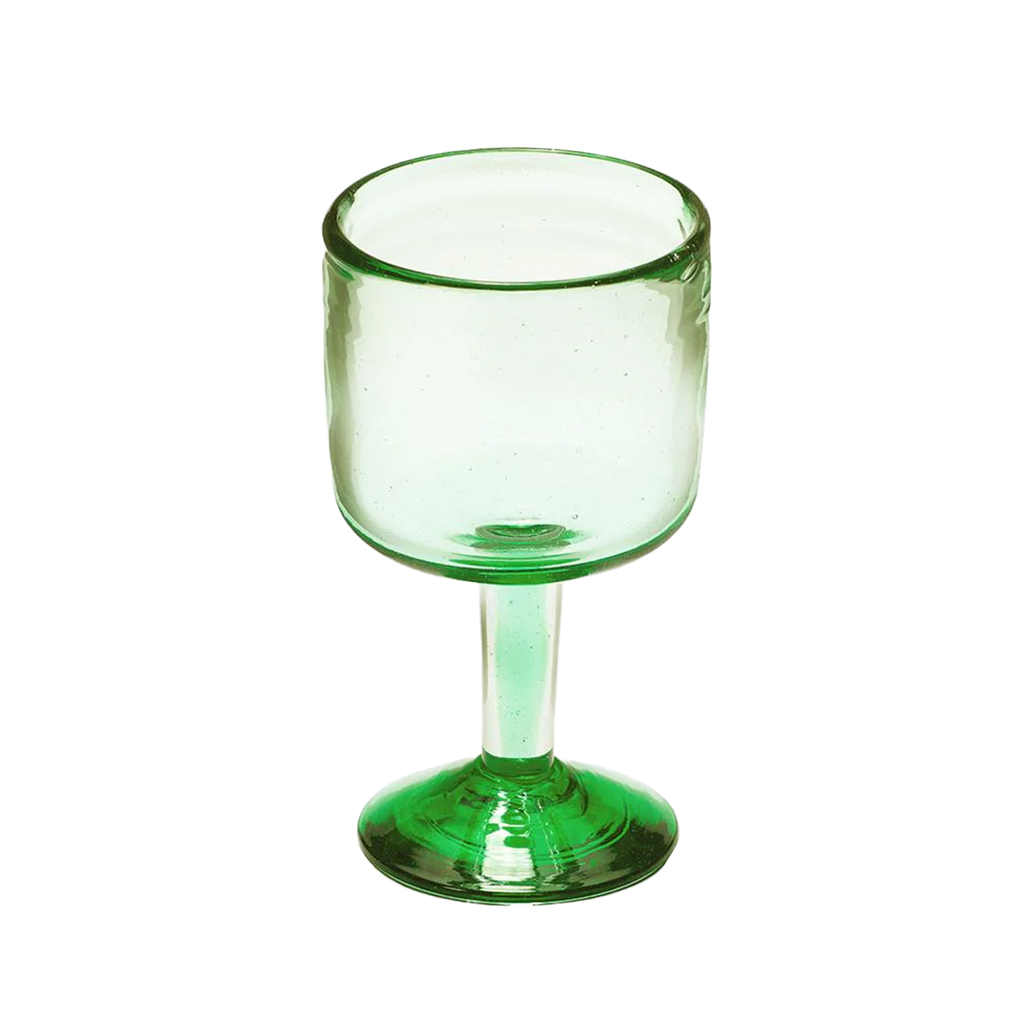green wine glass