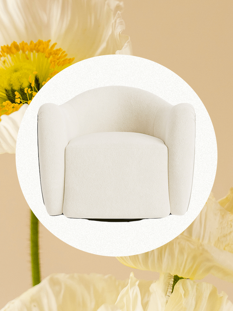 This Swivel Chair Is the Cooler, More Enduring Version of Your Standard Nursery Glider
