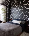 black and white bedroom wallpaper