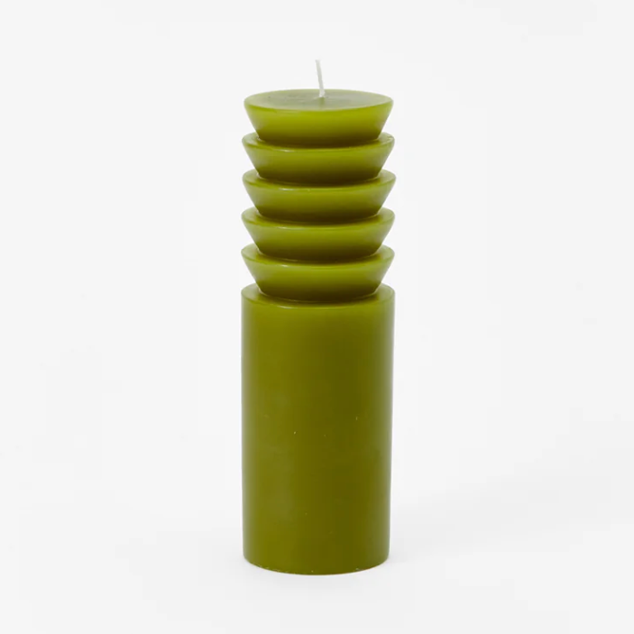 green totem candle