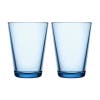 aqua-tinted water glasses