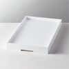 white high gloss rectangle tray