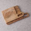 wood cutting board with open handle