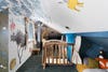 Kids room with driftwood guardrails