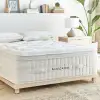 Luxury Organic Mattress on wood platform bed