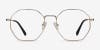 Octave glasses with gold frame