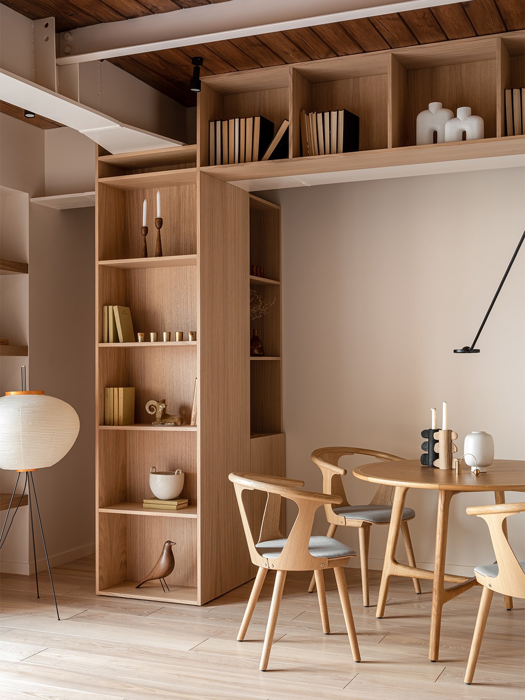Tour a Kyiv, Ukraine, Apartment With Dreamy Wood Built-Ins and a Blue Entry