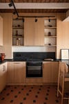 wood u shaped kitchen