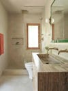 plasterd bathroom walls