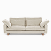 deep seat velvet sofa from west elm with wood legs