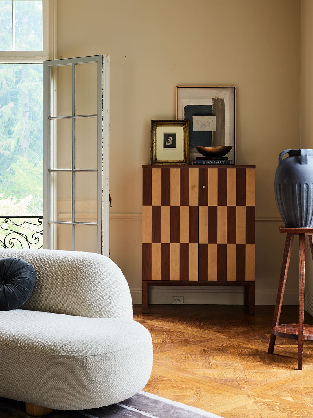 West Elm’s Fall Collection Standouts: Rattan-Wrapped Lamps and Two-Tone Bar Cabinets
