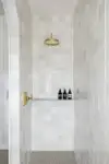 white zellige shower